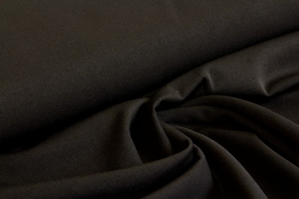 Bekleidungsstoff "Wool Touch"-schwarz