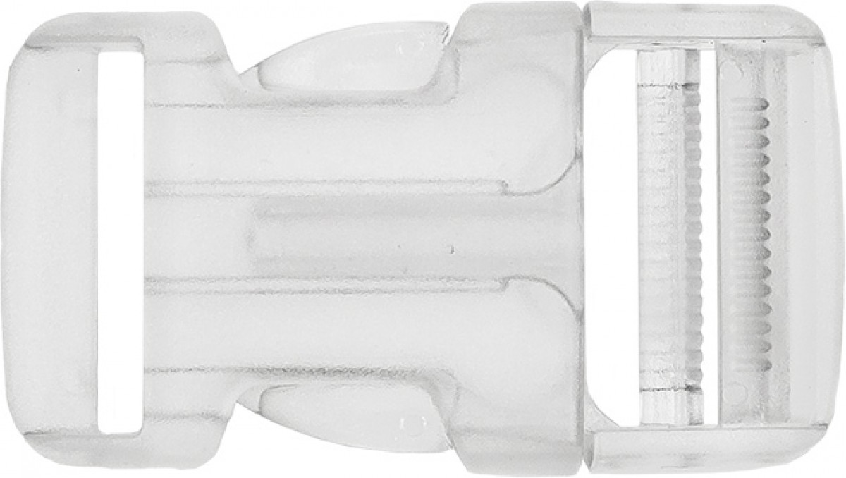 Steckschnalle-30 mm-transparent