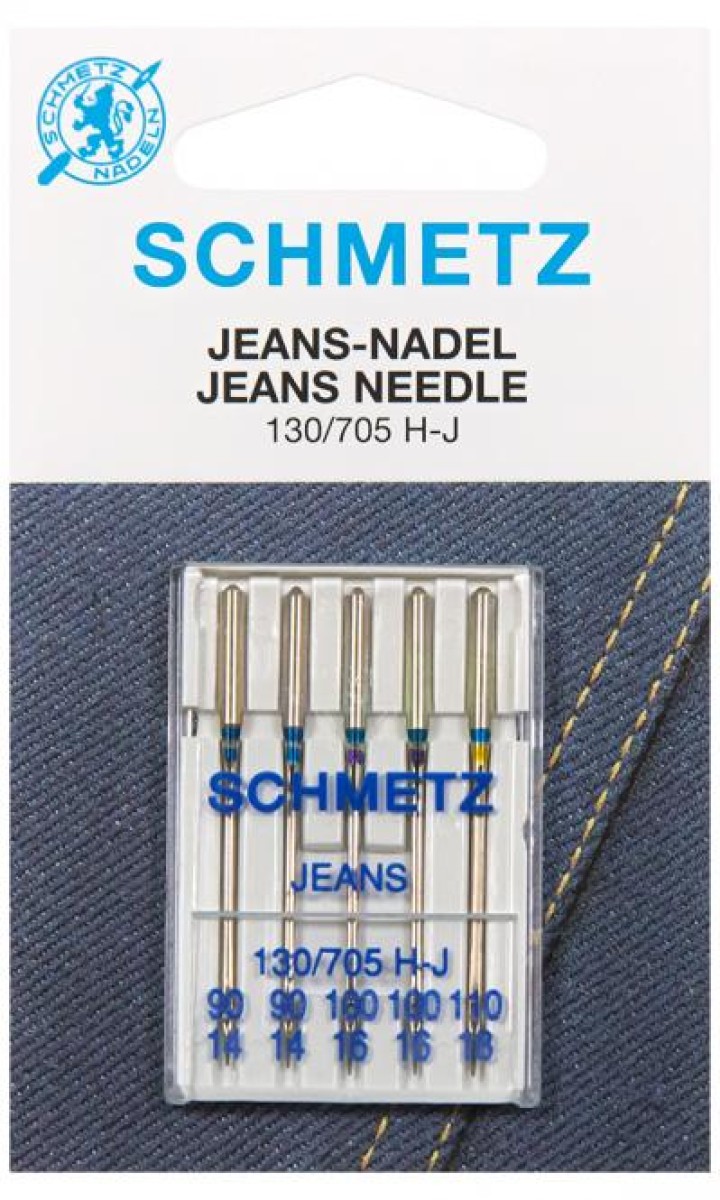 Schmetz Nähmaschinennadel-Jeans-5-er-Sortiment