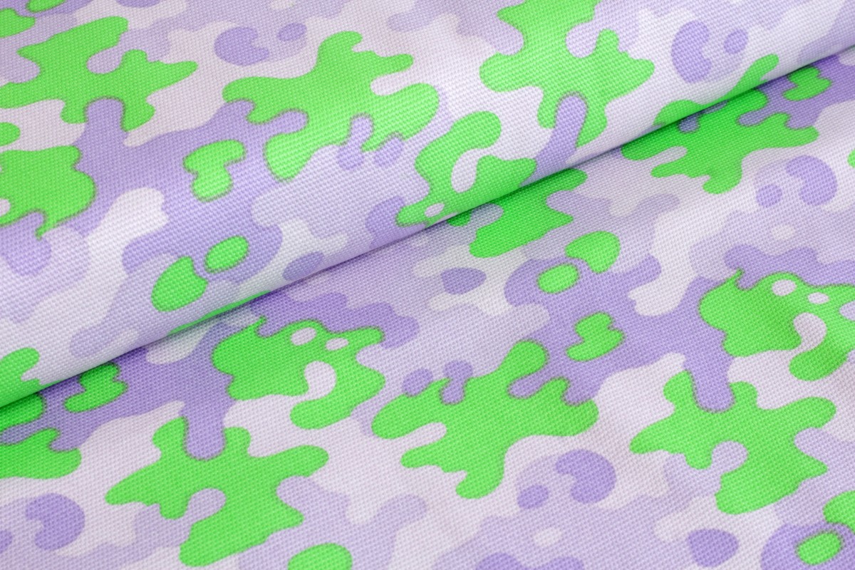 Canvas Camouflage-flieder/neongrün